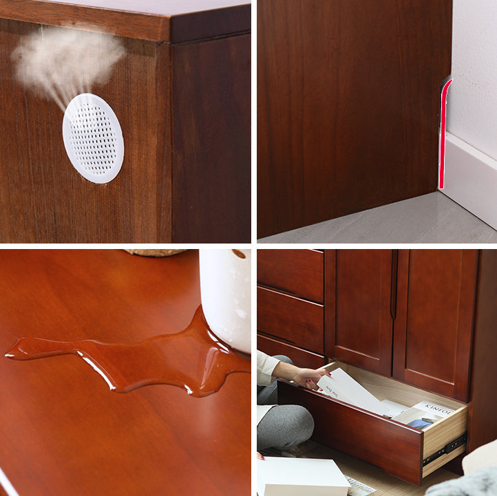 Modern Wood Sideboard Buffet Table with Drawer for Dining Room Clearhalo 'buffet_sideboard' 'Buffets & Sideboards' 'furn' 'furn_buffet_sideboard' 'Furniture' 'furniture_buffet_sideboard' 'Kitchen & Dining Furniture' 5029837