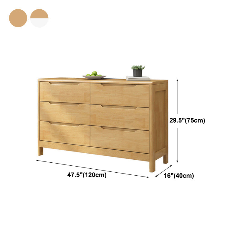 Rubber Wood Living Room Sideboard Cabinet Modern Buffet Server Cabinet with Drawer Clearhalo 'buffet_sideboard' 'Buffets & Sideboards' 'furn' 'furn_buffet_sideboard' 'Furniture' 'furniture_buffet_sideboard' 'Kitchen & Dining Furniture' 5029881