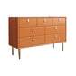 Pine Wood Living Room Sideboard Cabinet Glam Buffet Server Cabinet with Drawer 59"L x 16"W x 29"H Orange Clearhalo 'buffet_sideboard' 'Buffets & Sideboards' 'furn' 'furn_buffet_sideboard' 'Furniture' 'furniture_buffet_sideboard' 'Kitchen & Dining Furniture' 5029885