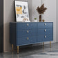 Pine Wood Living Room Sideboard Cabinet Glam Buffet Server Cabinet with Drawer 47.2"L x 15.7"W x 28.7"H Blue Clearhalo 'buffet_sideboard' 'Buffets & Sideboards' 'furn' 'furn_buffet_sideboard' 'Furniture' 'furniture_buffet_sideboard' 'Kitchen & Dining Furniture' 5029900