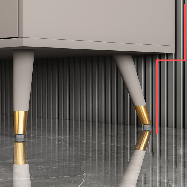 Contemporary Adjustable Shelves Sideboard 47.5 "W X 16 "D X 66 "H Side Board with 3 Drawer Clearhalo 'buffet_sideboard' 'Buffets & Sideboards' 'furn' 'furn_buffet_sideboard' 'Furniture' 'furniture_buffet_sideboard' 'Kitchen & Dining Furniture' 5029939