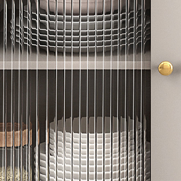 Contemporary Adjustable Shelves Sideboard 47.5 "W X 16 "D X 66 "H Side Board with 3 Drawer Clearhalo 'buffet_sideboard' 'Buffets & Sideboards' 'furn' 'furn_buffet_sideboard' 'Furniture' 'furniture_buffet_sideboard' 'Kitchen & Dining Furniture' 5029940