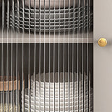 Contemporary Adjustable Shelves Sideboard 47.5 "W X 16 "D X 66 "H Side Board with 3 Drawer Clearhalo 'buffet_sideboard' 'Buffets & Sideboards' 'furn' 'furn_buffet_sideboard' 'Furniture' 'furniture_buffet_sideboard' 'Kitchen & Dining Furniture' 5029940