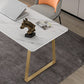 Glam Style Stone Writing Desk Rectangular Sled Base Writing Desk Clearhalo 'furn' 'furn_office_desk' 'Furniture' 'furniture_office_desk' 'Office Desks' 'Office Furniture' 'office_desk' 5029965