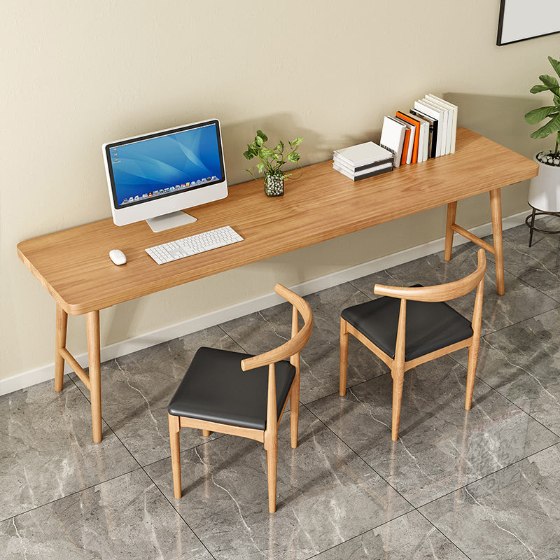 Modern Style Wooden Office Desk H-Shape Base Writing Desk for Home Clearhalo 'furn' 'furn_office_desk' 'Furniture' 'furniture_office_desk' 'Office Desks' 'Office Furniture' 'office_desk' 5029979