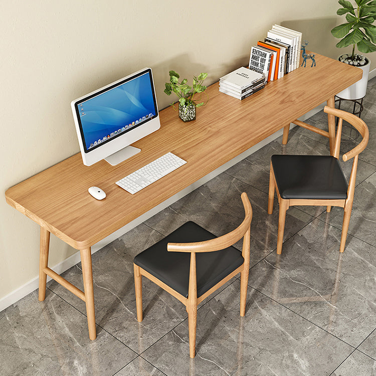 Modern Style Wooden Office Desk H-Shape Base Writing Desk for Home Clearhalo 'furn' 'furn_office_desk' 'Furniture' 'furniture_office_desk' 'Office Desks' 'Office Furniture' 'office_desk' 5029985