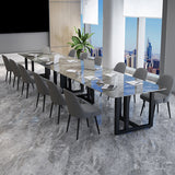 Office Study Table Curved Shaped Modern Sintered Stone Meeting Desk Clearhalo 'furn' 'furn_office_desk' 'Furniture' 'furniture_office_desk' 'Office Desks' 'Office Furniture' 'office_desk' 5030028