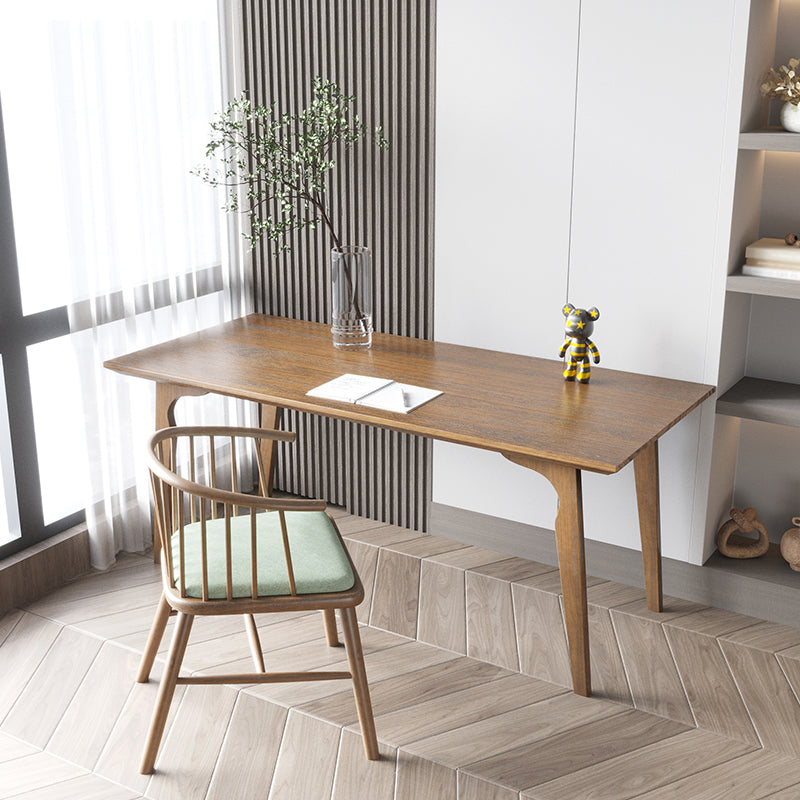 Modern Style Rectangular Office Desk Solid Wood Desk with Parsons Base Clearhalo 'furn' 'furn_office_desk' 'Furniture' 'furniture_office_desk' 'Office Desks' 'Office Furniture' 'office_desk' 5030037