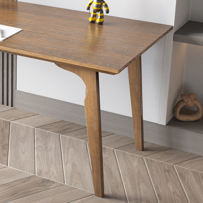 Modern Style Rectangular Office Desk Solid Wood Desk with Parsons Base Clearhalo 'furn' 'furn_office_desk' 'Furniture' 'furniture_office_desk' 'Office Desks' 'Office Furniture' 'office_desk' 5030040