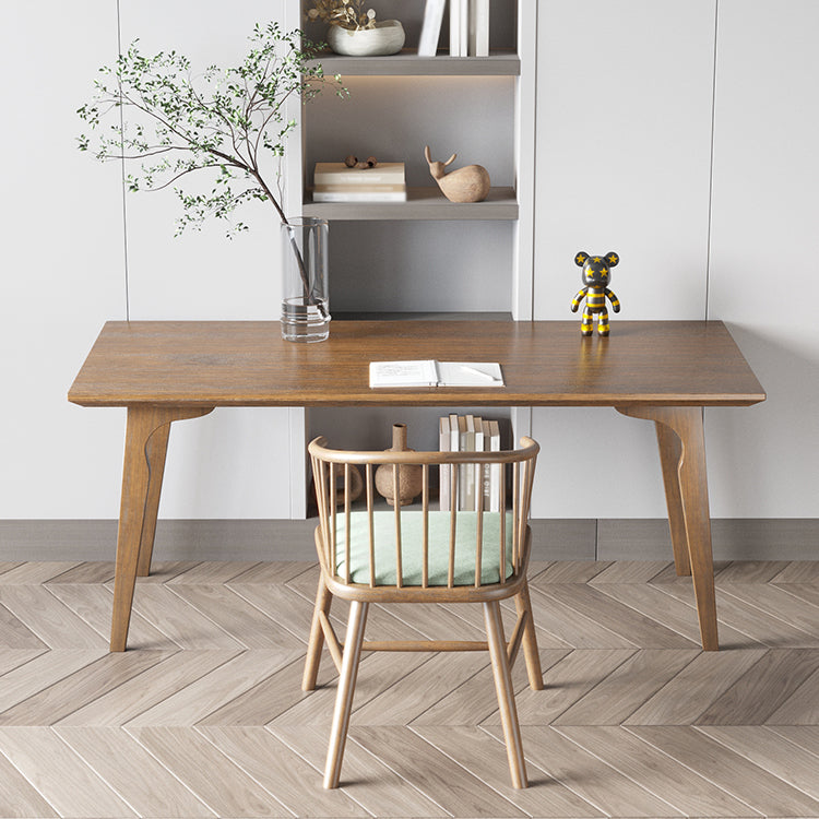 Modern Style Rectangular Office Desk Solid Wood Desk with Parsons Base Clearhalo 'furn' 'furn_office_desk' 'Furniture' 'furniture_office_desk' 'Office Desks' 'Office Furniture' 'office_desk' 5030043