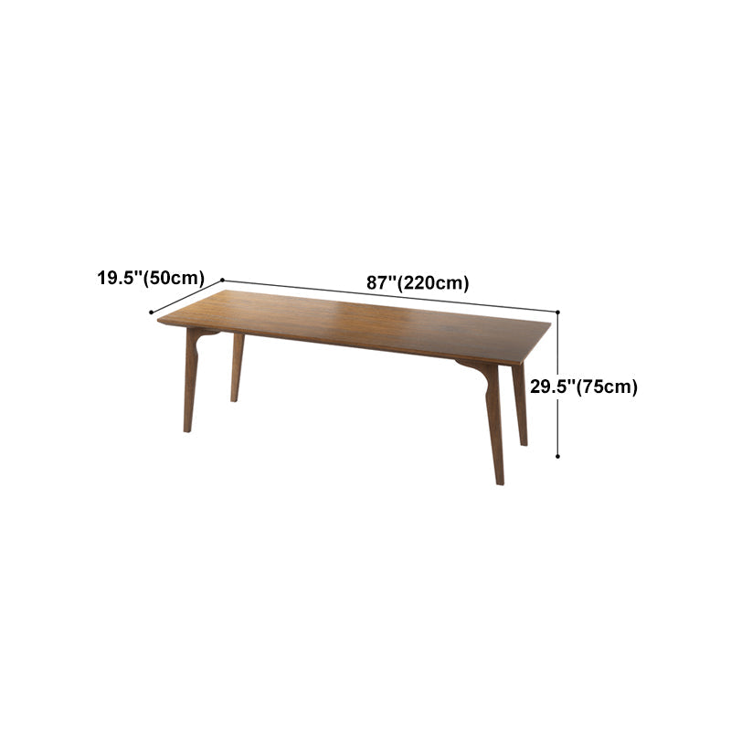 Modern Style Rectangular Office Desk Solid Wood Desk with Parsons Base Clearhalo 'furn' 'furn_office_desk' 'Furniture' 'furniture_office_desk' 'Office Desks' 'Office Furniture' 'office_desk' 5030052
