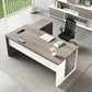 Rectangular and L-Shape Computer Desk Contemporary Manufactured Wood Desktop Desk Clearhalo 'furn' 'furn_office_desk' 'Furniture' 'furniture_office_desk' 'Office Desks' 'Office Furniture' 'office_desk' 5030078
