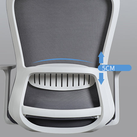 Modern & Contemporary Desk Chair No Wheels Mid Back Home Office Chair Clearhalo 'furn' 'furn_office_chair' 'Furniture' 'furniture_office_chair' 'Office Chairs' 'Office Furniture' 'office_chair' 5030262