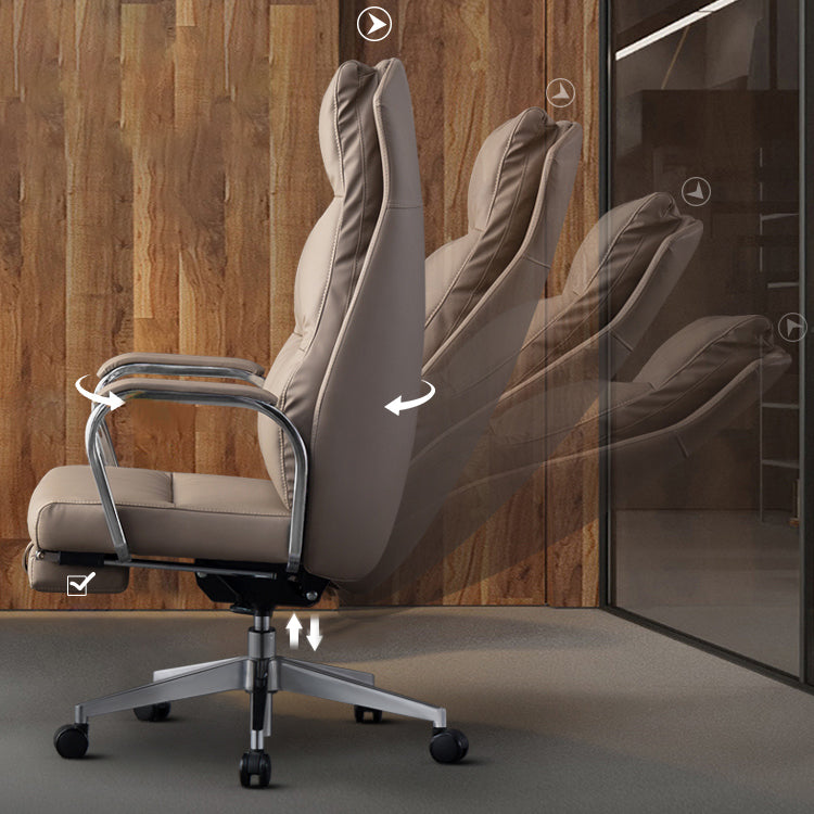 Contemporary Computer Chair Swivel High Back Adjustable Seat Height Executive Chair Clearhalo 'furn' 'furn_office_chair' 'Furniture' 'furniture_office_chair' 'Office Chairs' 'Office Furniture' 'office_chair' 5030277