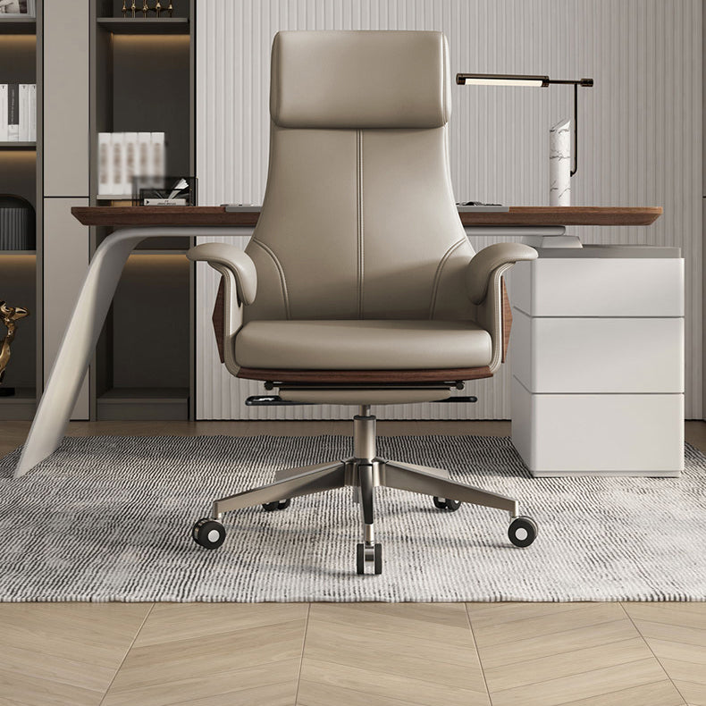 Contemporary Executive Chair Wayfair Basics High Back Swivel with Wheels Ergonomic Chair Clearhalo 'furn' 'furn_office_chair' 'Furniture' 'furniture_office_chair' 'Office Chairs' 'Office Furniture' 'office_chair' 5030285