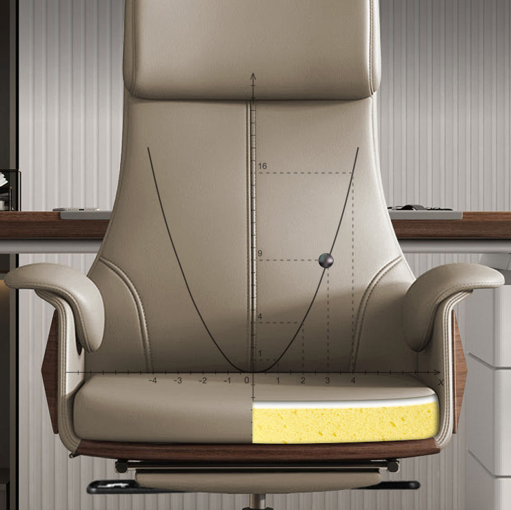 Contemporary Executive Chair Wayfair Basics High Back Swivel with Wheels Ergonomic Chair Clearhalo 'furn' 'furn_office_chair' 'Furniture' 'furniture_office_chair' 'Office Chairs' 'Office Furniture' 'office_chair' 5030288