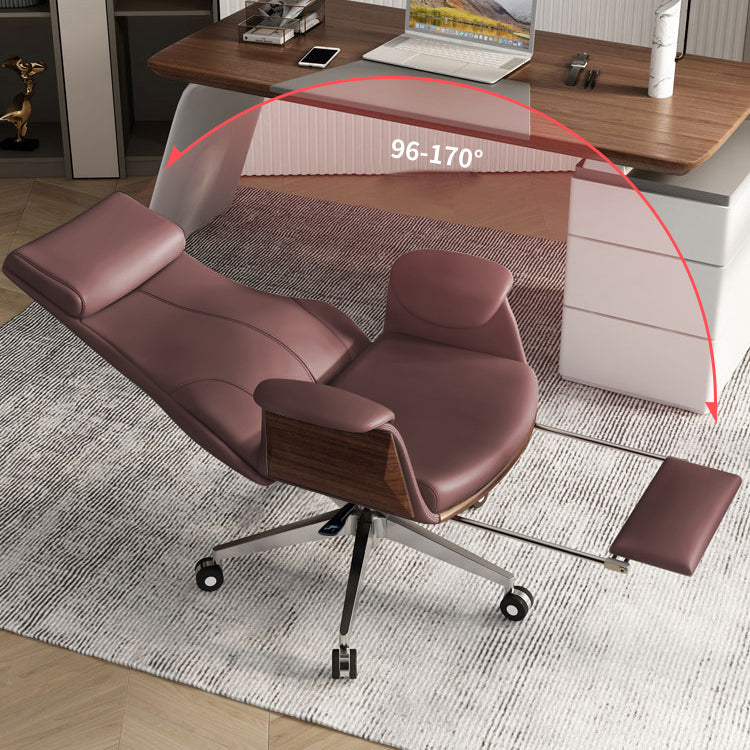 Contemporary Executive Chair Wayfair Basics High Back Swivel with Wheels Ergonomic Chair Clearhalo 'furn' 'furn_office_chair' 'Furniture' 'furniture_office_chair' 'Office Chairs' 'Office Furniture' 'office_chair' 5030292