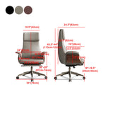 Contemporary Executive Chair Wayfair Basics High Back Swivel with Wheels Ergonomic Chair Clearhalo 'furn' 'furn_office_chair' 'Furniture' 'furniture_office_chair' 'Office Chairs' 'Office Furniture' 'office_chair' 5030294