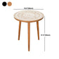 Metal / Wood 3 Legs End Table Natural/ Black Round Wood Side End Table Clearhalo 'Coffee & Accent Tables' 'End & Side Tables' 'end_side_table' 'end_side_tables' 'furn' 'furn_end_side_tables' 'Furniture' 'furniture_end_side_table' 'Living Room Furniture' 5030305