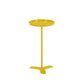 Iron Pedestal End Table Solid Color Round Metal Tray Top Side End Table 11"L x 11"W x 22"H Yellow Clearhalo 'Coffee & Accent Tables' 'End & Side Tables' 'end_side_table' 'end_side_tables' 'furn' 'furn_end_side_tables' 'Furniture' 'furniture_end_side_table' 'Living Room Furniture' 5030346