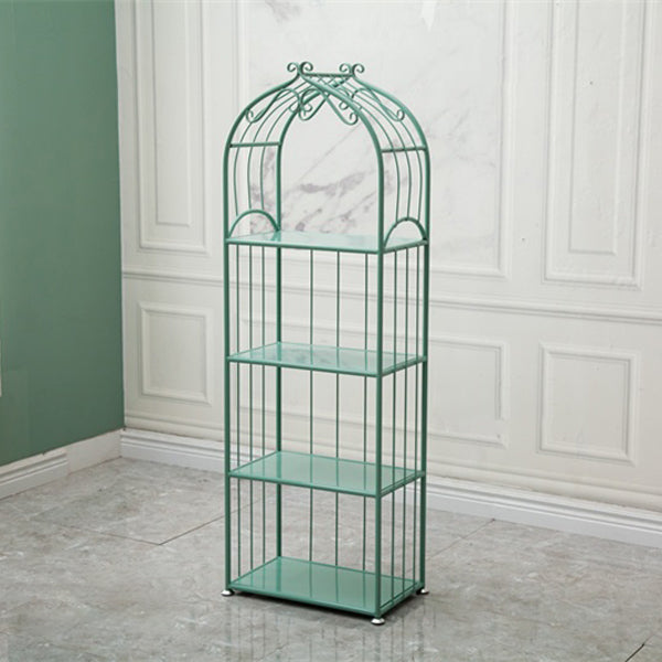 Iron Scandinavian Etagere Bookshelf Vertical Open Bookshelf for Living Room 20"L x 12"W x 59"H Green Clearhalo 'Bookcases' 'furn' 'furn_bookcases' 'Furniture' 'furniture_bookcases' 'Office Furniture' 5030358