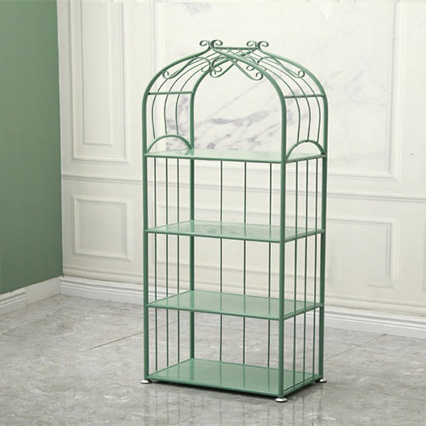 Iron Scandinavian Etagere Bookshelf Vertical Open Bookshelf for Living Room 31.5"L x 11.8"W x 65.7"H Green Clearhalo 'Bookcases' 'furn' 'furn_bookcases' 'Furniture' 'furniture_bookcases' 'Office Furniture' 5030364