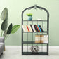 Iron Scandinavian Etagere Bookshelf Vertical Open Bookshelf for Living Room 31.5"L x 11.8"W x 65.7"H Black Clearhalo 'Bookcases' 'furn' 'furn_bookcases' 'Furniture' 'furniture_bookcases' 'Office Furniture' 5030376