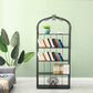 Iron Scandinavian Etagere Bookshelf Vertical Open Bookshelf for Living Room 31.5"L x 11.8"W x 70.9"H Black Clearhalo 'Bookcases' 'furn' 'furn_bookcases' 'Furniture' 'furniture_bookcases' 'Office Furniture' 5030379