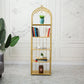 Iron Scandinavian Etagere Bookshelf Vertical Open Bookshelf for Living Room 19.7"L x 11.8"W x 66.9"H Gold Clearhalo 'Bookcases' 'furn' 'furn_bookcases' 'Furniture' 'furniture_bookcases' 'Office Furniture' 5030383