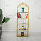Iron Scandinavian Etagere Bookshelf Vertical Open Bookshelf for Living Room 23.6"L x 11.8"W x 70.9"H Gold Clearhalo 'Bookcases' 'furn' 'furn_bookcases' 'Furniture' 'furniture_bookcases' 'Office Furniture' 5030386