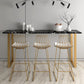 Stone Bar Table Traditional Luxury Rectangle Bar Table with Sled Base in Gold Clearhalo 'Bar Furniture' 'Bar Tables' 'bar_tables' 'furn' 'furn_bar_tables' 'Furniture' 'furniture_bar_tables' 'Kitchen & Dining Furniture' 5031117
