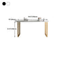Stone Bar Table Traditional Luxury Rectangle Bar Table with Sled Base in Gold Clearhalo 'Bar Furniture' 'Bar Tables' 'bar_tables' 'furn' 'furn_bar_tables' 'Furniture' 'furniture_bar_tables' 'Kitchen & Dining Furniture' 5031118
