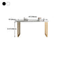 Stone Bar Table Traditional Luxury Rectangle Bar Table with Sled Base in Gold Clearhalo 'Bar Furniture' 'Bar Tables' 'bar_tables' 'furn' 'furn_bar_tables' 'Furniture' 'furniture_bar_tables' 'Kitchen & Dining Furniture' 5031121