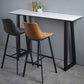 Industrial Bar Table 42-inch Height Stone Top Bistro Table for Coffee Shop 55.1"L x 15.7"W x 41.3"H Without Chairs Clearhalo 'Bar Furniture' 'Bar Tables' 'bar_tables' 'furn' 'furn_bar_tables' 'Furniture' 'furniture_bar_tables' 'Kitchen & Dining Furniture' 5031163