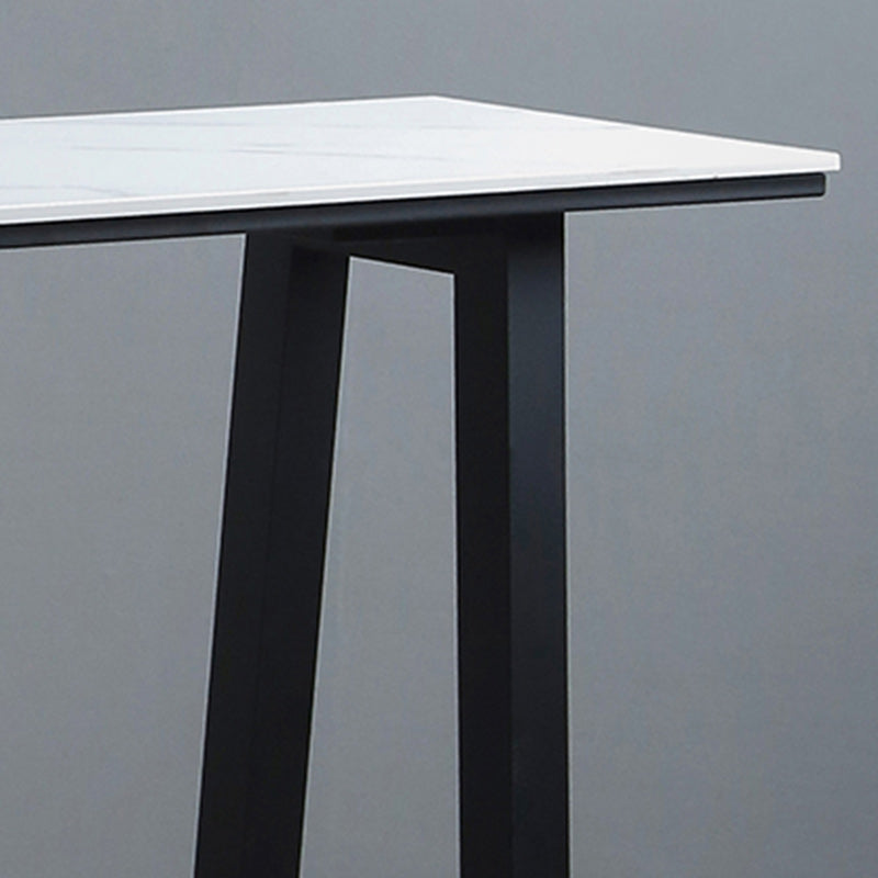 Industrial Bar Table 42-inch Height Stone Top Bistro Table for Coffee Shop Clearhalo 'Bar Furniture' 'Bar Tables' 'bar_tables' 'furn' 'furn_bar_tables' 'Furniture' 'furniture_bar_tables' 'Kitchen & Dining Furniture' 5031168