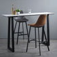 Industrial Bar Table 42-inch Height Stone Top Bistro Table for Coffee Shop 70.9"L x 15.7"W x 41.3"H Without Chairs Clearhalo 'Bar Furniture' 'Bar Tables' 'bar_tables' 'furn' 'furn_bar_tables' 'Furniture' 'furniture_bar_tables' 'Kitchen & Dining Furniture' 5031171