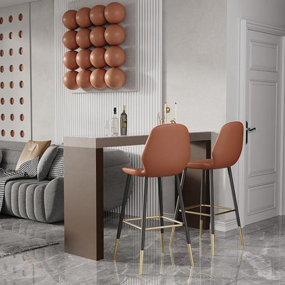 Rectangle Living Room Pub Height Dining Table Modern Stone Bistro Table 47.2"L x 15.7"W x 39.4"H Coffee Without Chairs Clearhalo 'Bar Furniture' 'Bar Tables' 'bar_tables' 'furn' 'furn_bar_tables' 'Furniture' 'furniture_bar_tables' 'Kitchen & Dining Furniture' 5031195