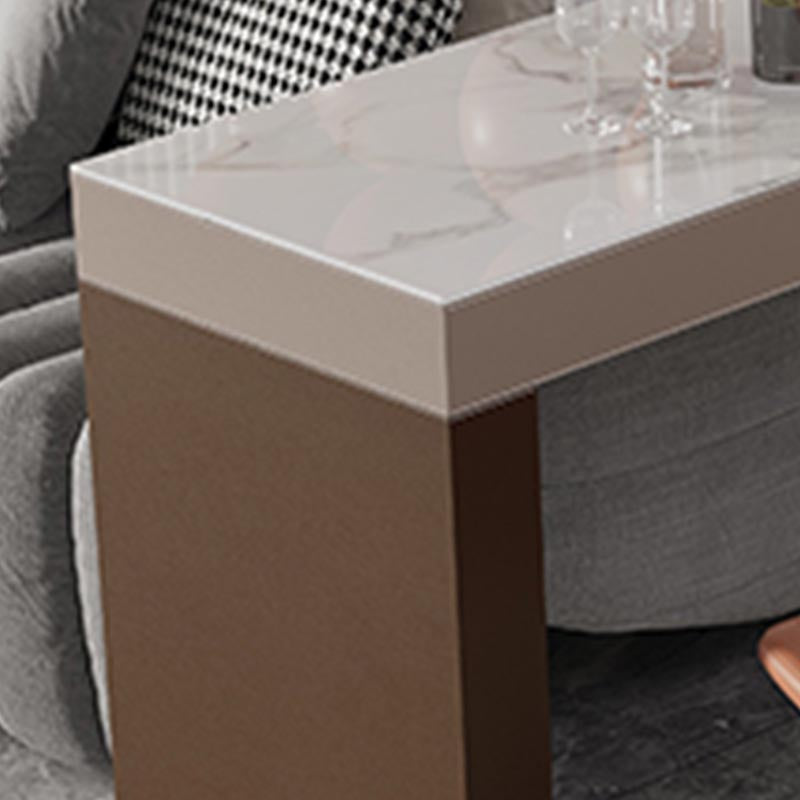 Rectangle Living Room Pub Height Dining Table Modern Stone Bistro Table Clearhalo 'Bar Furniture' 'Bar Tables' 'bar_tables' 'furn' 'furn_bar_tables' 'Furniture' 'furniture_bar_tables' 'Kitchen & Dining Furniture' 5031203