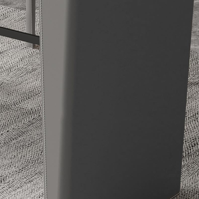 Living Room Counter Wine Table Rectangle Stone Modern Bar Height Pub Table in Grey Clearhalo 'Bar Furniture' 'Bar Tables' 'bar_tables' 'furn' 'furn_bar_tables' 'Furniture' 'furniture_bar_tables' 'Kitchen & Dining Furniture' 5031233