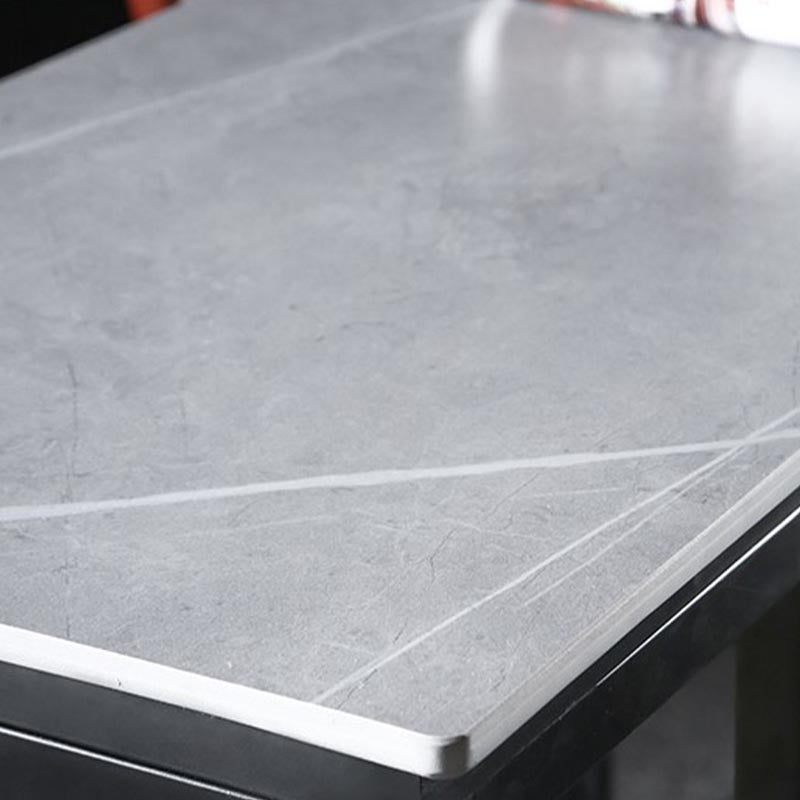 Industrial Bar Table 42-inch Height Stone Top Bistro Table with Storage Shelf Clearhalo 'Bar Furniture' 'Bar Tables' 'bar_tables' 'furn' 'furn_bar_tables' 'Furniture' 'furniture_bar_tables' 'Kitchen & Dining Furniture' 5031246