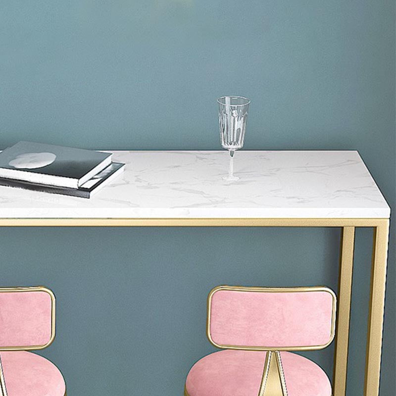 Nordic Bar Table 42-inch Height Artificial Marble Top Bar Table Clearhalo 'Bar Furniture' 'Bar Tables' 'bar_tables' 'furn' 'furn_bar_tables' 'Furniture' 'furniture_bar_tables' 'Kitchen & Dining Furniture' 5031289