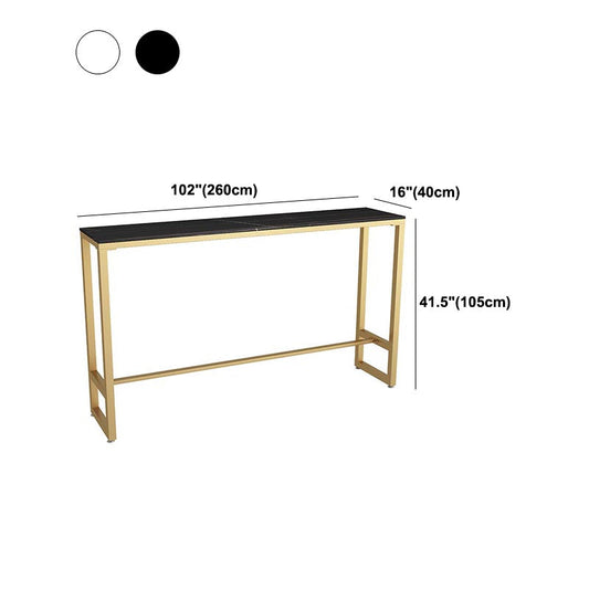 Nordic Bar Table 42-inch Height Artificial Marble Top Bar Table Clearhalo 'Bar Furniture' 'Bar Tables' 'bar_tables' 'furn' 'furn_bar_tables' 'Furniture' 'furniture_bar_tables' 'Kitchen & Dining Furniture' 5031294