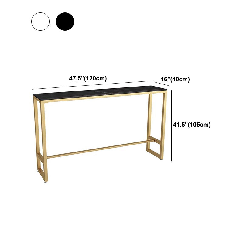 Nordic Bar Table 42-inch Height Artificial Marble Top Bar Table Clearhalo 'Bar Furniture' 'Bar Tables' 'bar_tables' 'furn' 'furn_bar_tables' 'Furniture' 'furniture_bar_tables' 'Kitchen & Dining Furniture' 5031301