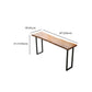 Pine Wood Bar Table Traditional Luxury Rectangle Bar Table with Black Base Clearhalo 'Bar Furniture' 'Bar Tables' 'bar_tables' 'furn' 'furn_bar_tables' 'Furniture' 'furniture_bar_tables' 'Kitchen & Dining Furniture' 5031318
