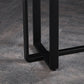 Industrial Bistro Bar Desk Indoor Stone and Metal Rectangle Bistro Bar Table Clearhalo 'Bar Furniture' 'Bar Tables' 'bar_tables' 'furn' 'furn_bar_tables' 'Furniture' 'furniture_bar_tables' 'Kitchen & Dining Furniture' 5031326