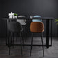 Industrial Bistro Bar Desk Indoor Stone and Metal Rectangle Bistro Bar Table Clearhalo 'Bar Furniture' 'Bar Tables' 'bar_tables' 'furn' 'furn_bar_tables' 'Furniture' 'furniture_bar_tables' 'Kitchen & Dining Furniture' 5031333