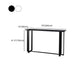 Industrial Bistro Bar Desk Indoor Stone and Metal Rectangle Bistro Bar Table Clearhalo 'Bar Furniture' 'Bar Tables' 'bar_tables' 'furn' 'furn_bar_tables' 'Furniture' 'furniture_bar_tables' 'Kitchen & Dining Furniture' 5031339
