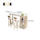 Glam Style Bar Table 42-inch Height Artificial Marble Top Bar Table Clearhalo 'Bar Furniture' 'Bar Tables' 'bar_tables' 'furn' 'furn_bar_tables' 'Furniture' 'furniture_bar_tables' 'Kitchen & Dining Furniture' 5031348