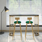 Contemporary Storage Bistro Accent Dining Table Indoor Double Pedestal Patio Bar Table Clearhalo 'Bar Furniture' 'Bar Tables' 'bar_tables' 'furn' 'furn_bar_tables' 'Furniture' 'furniture_bar_tables' 'Kitchen & Dining Furniture' 5031379