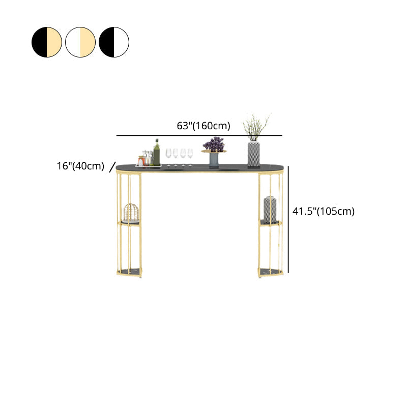 Contemporary Storage Bistro Accent Dining Table Indoor Double Pedestal Patio Bar Table Clearhalo 'Bar Furniture' 'Bar Tables' 'bar_tables' 'furn' 'furn_bar_tables' 'Furniture' 'furniture_bar_tables' 'Kitchen & Dining Furniture' 5031382